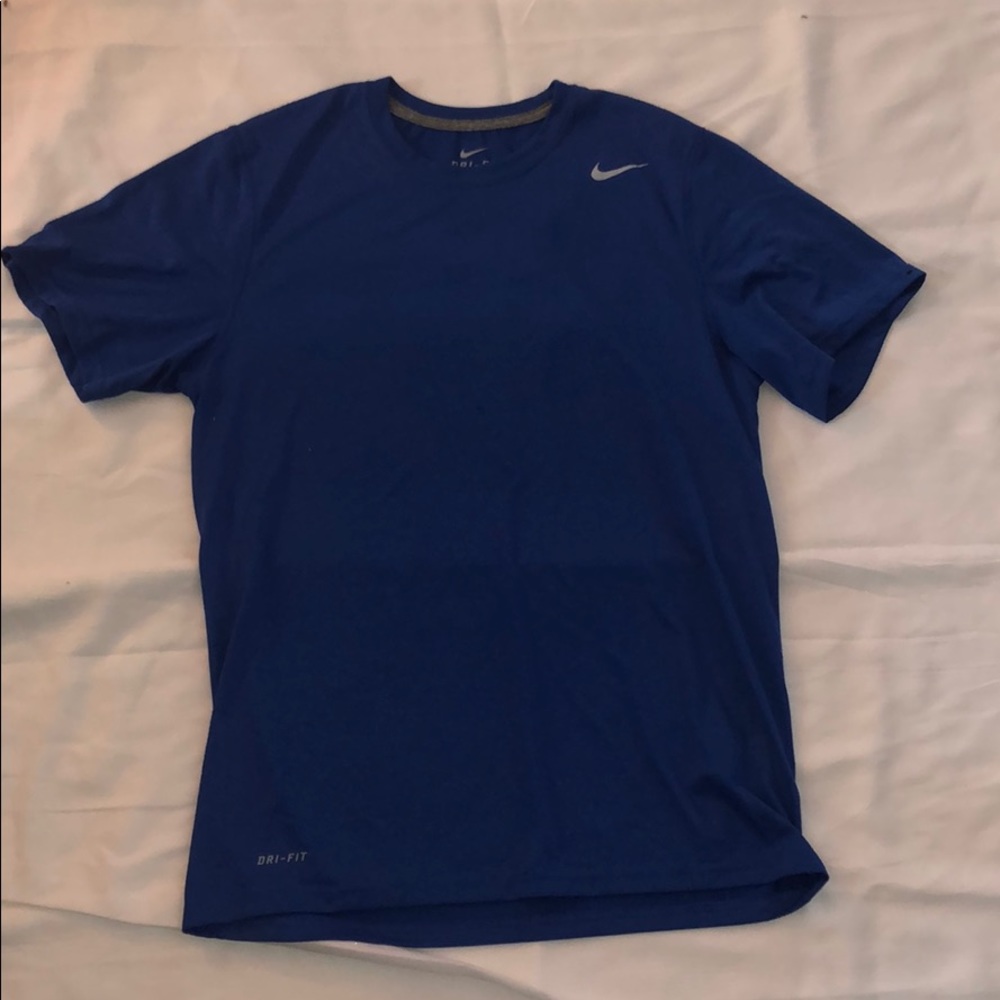 Nike  blue dri fit shirt